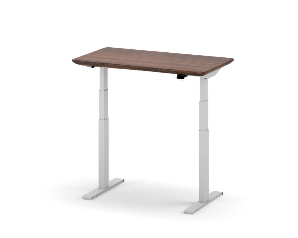 oakywood standing desk pro mini walnut white wooden amsterdam 18p11wnwhs 2