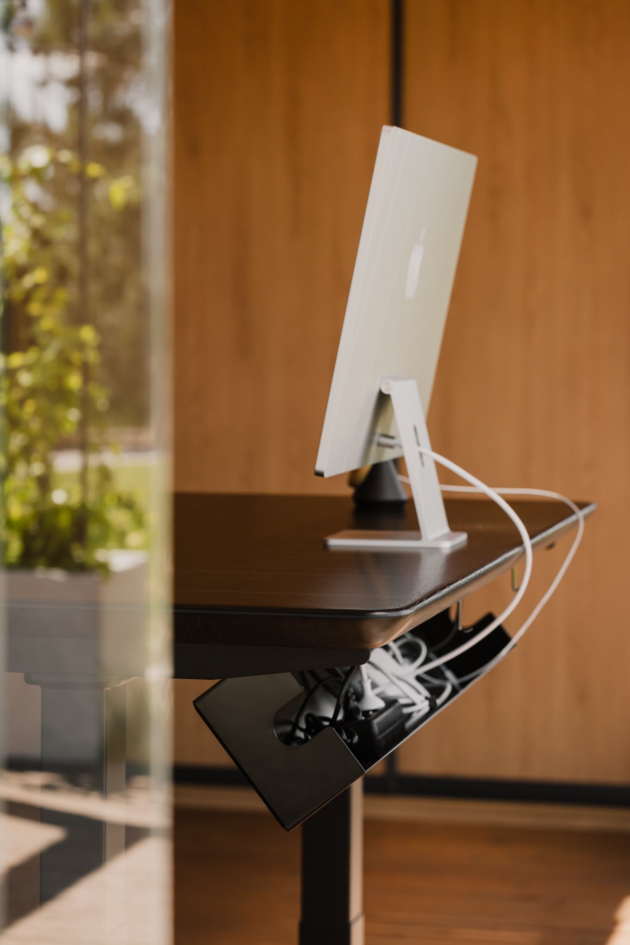 underdesk organizer tray black