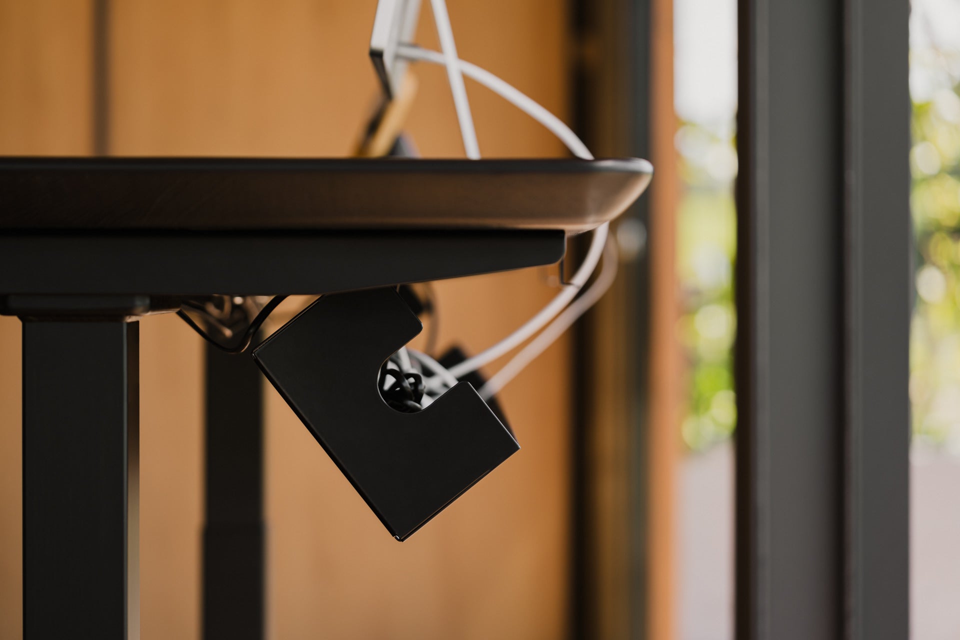 underdesk organizer tray black