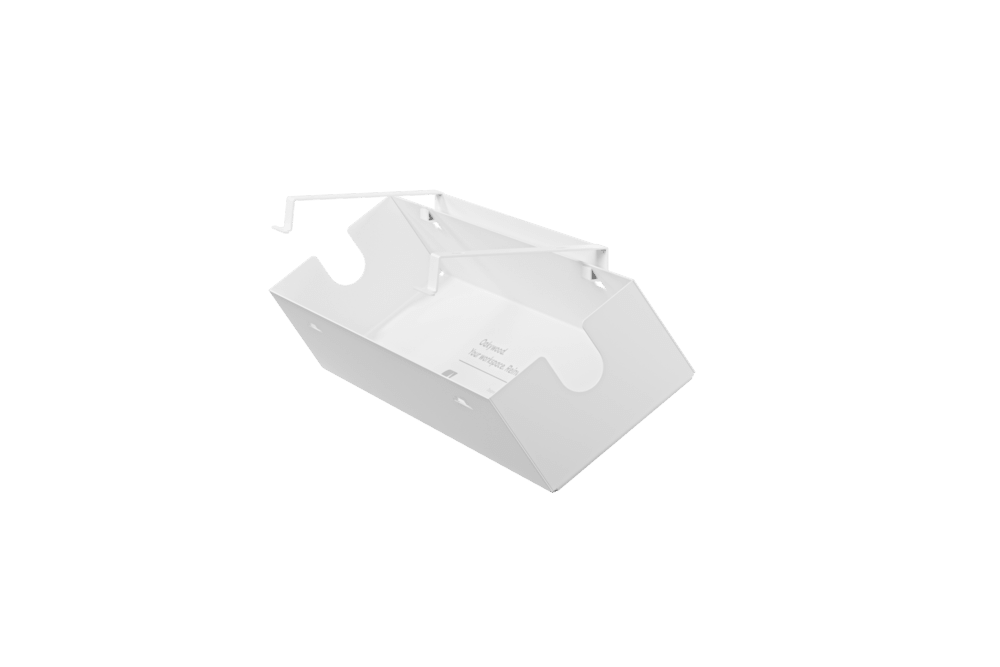 underdesk organizer tray white