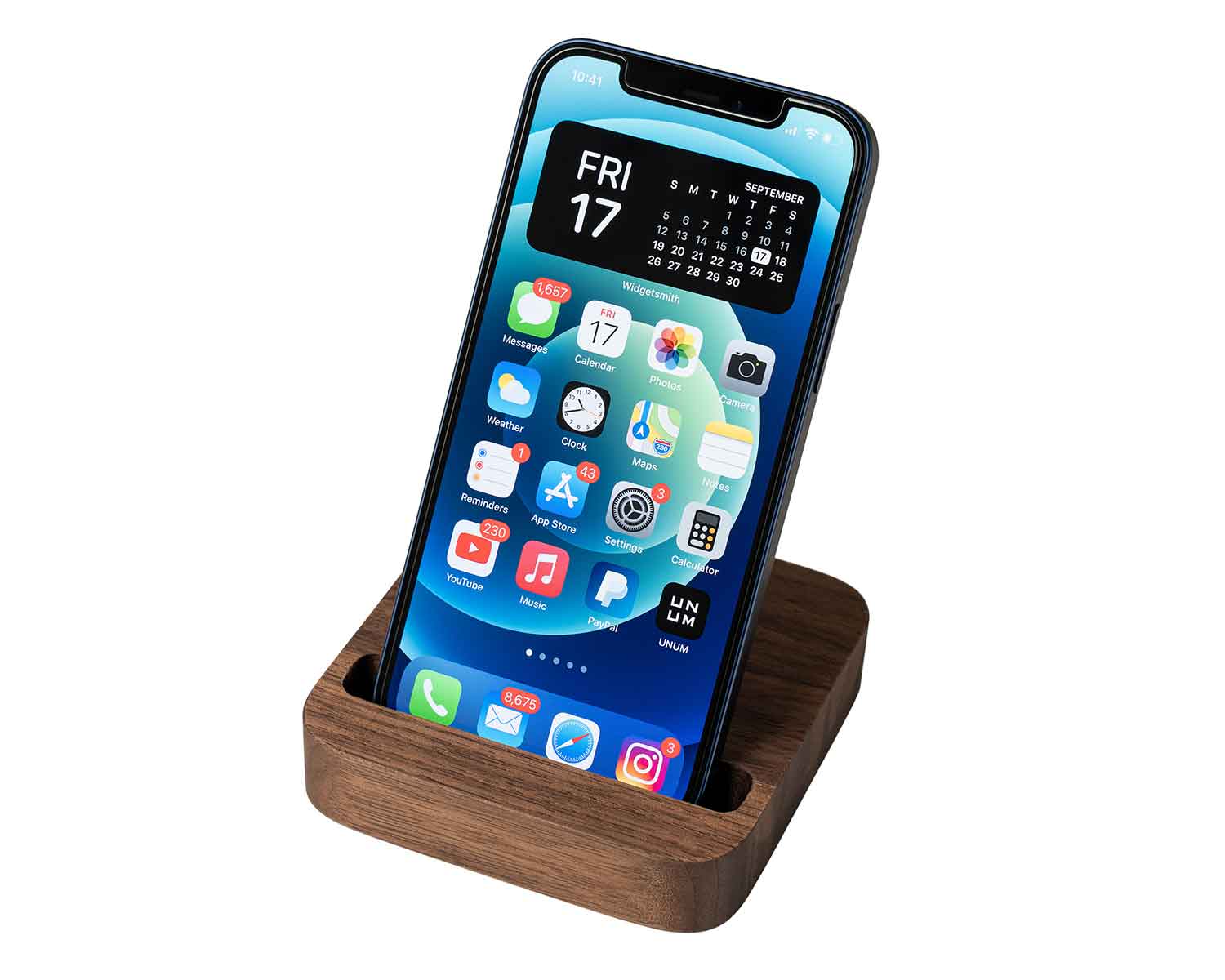 phone stand oakyblocks walnut 01