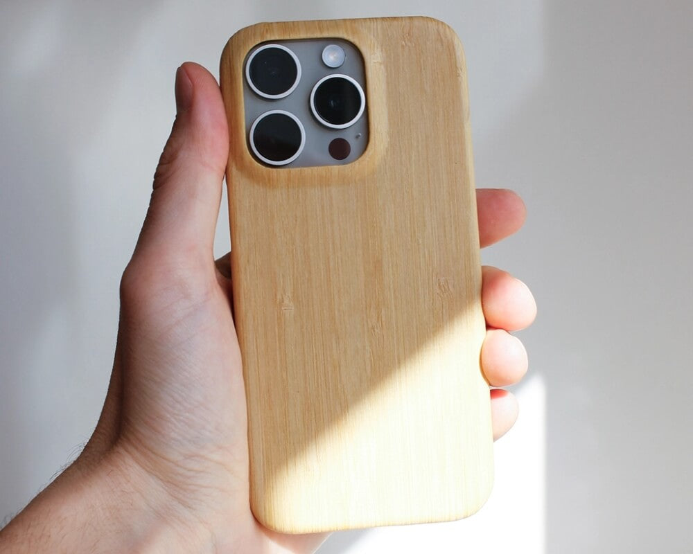 rauw bamboo iphone case slim wooden amsterdam design sustainable 4