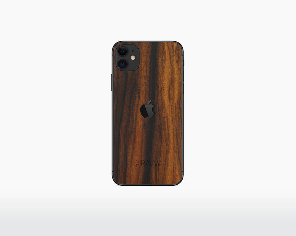 rauw wooden iphone 11 cover rosewood front on webshop wooden amsterdam.jpg