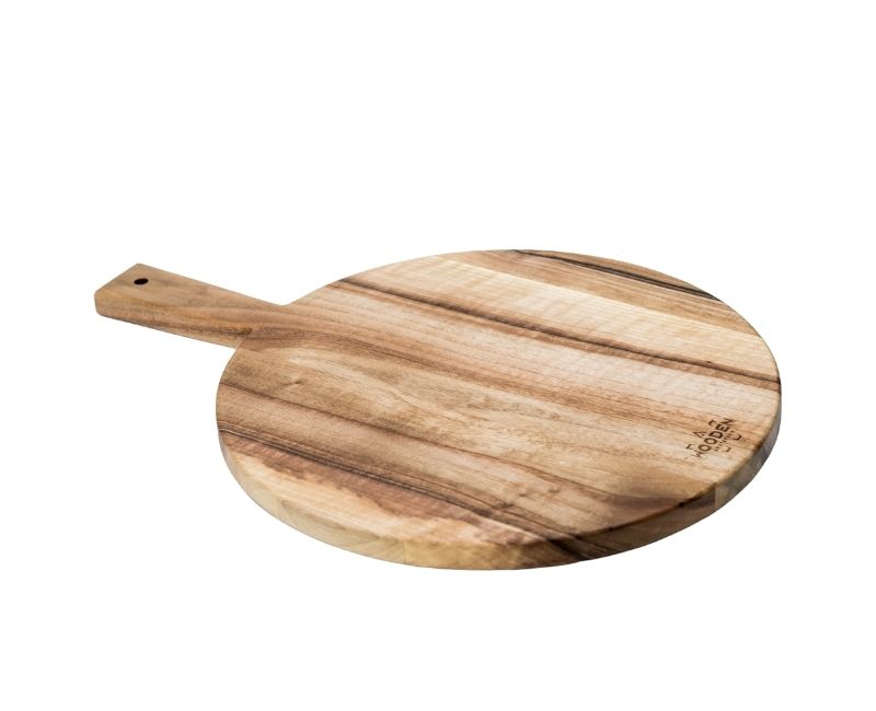 round cutting board large walnut