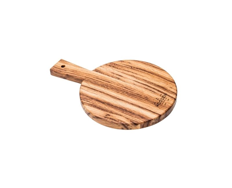 round cutting board small oak