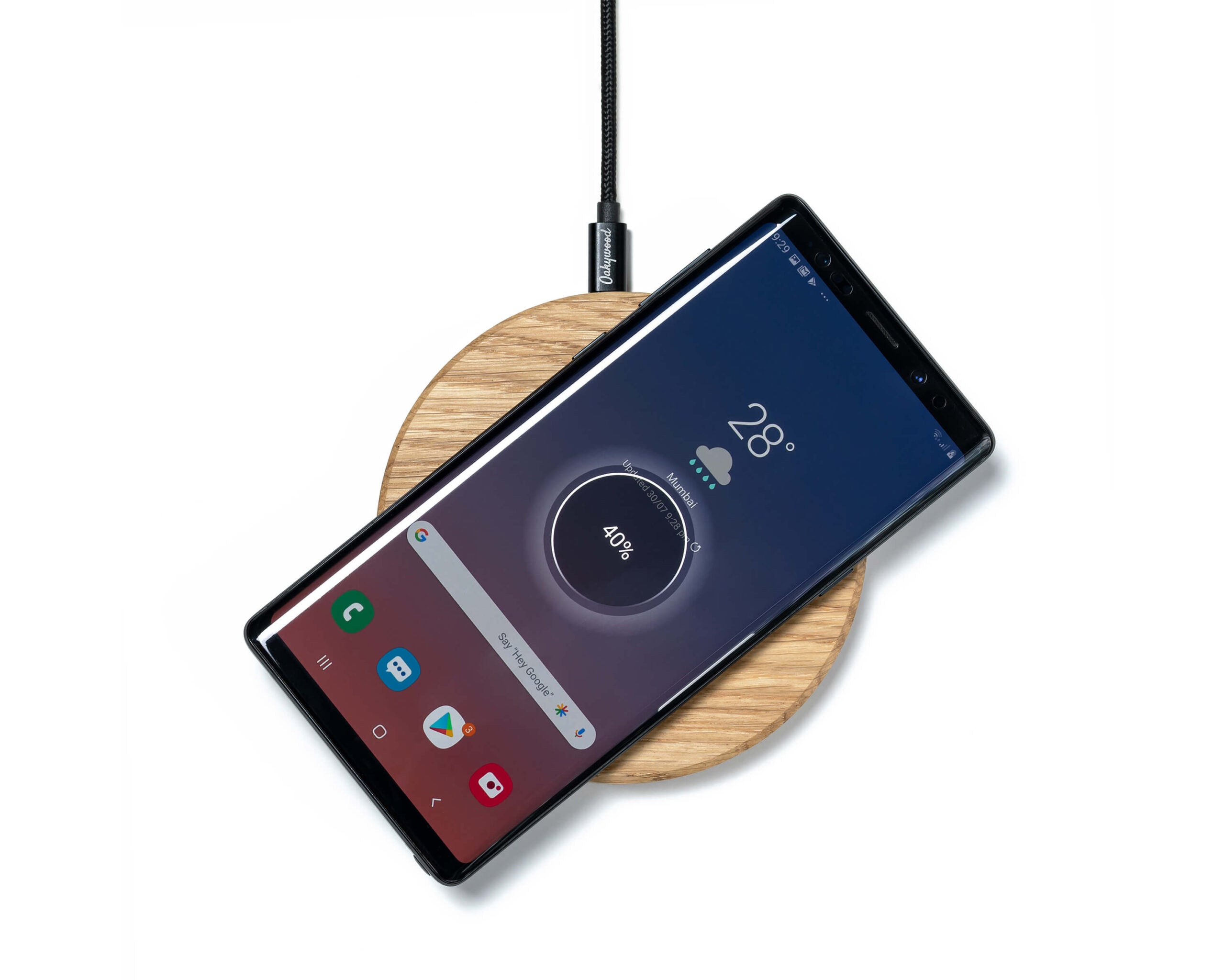 slim wireless charger oakywood oak 3