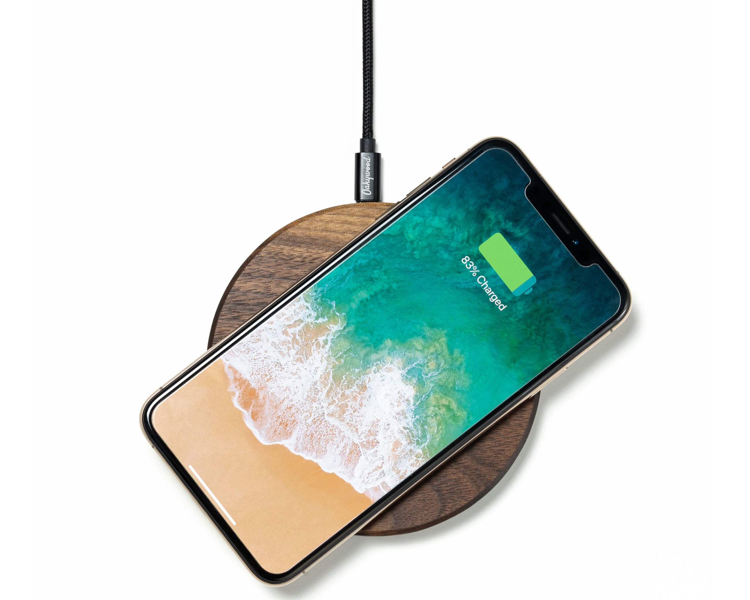slim wireless charger oakywood walnut 2