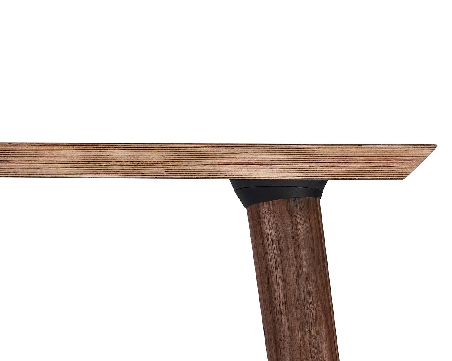 solid classic desk walnut veneer 003