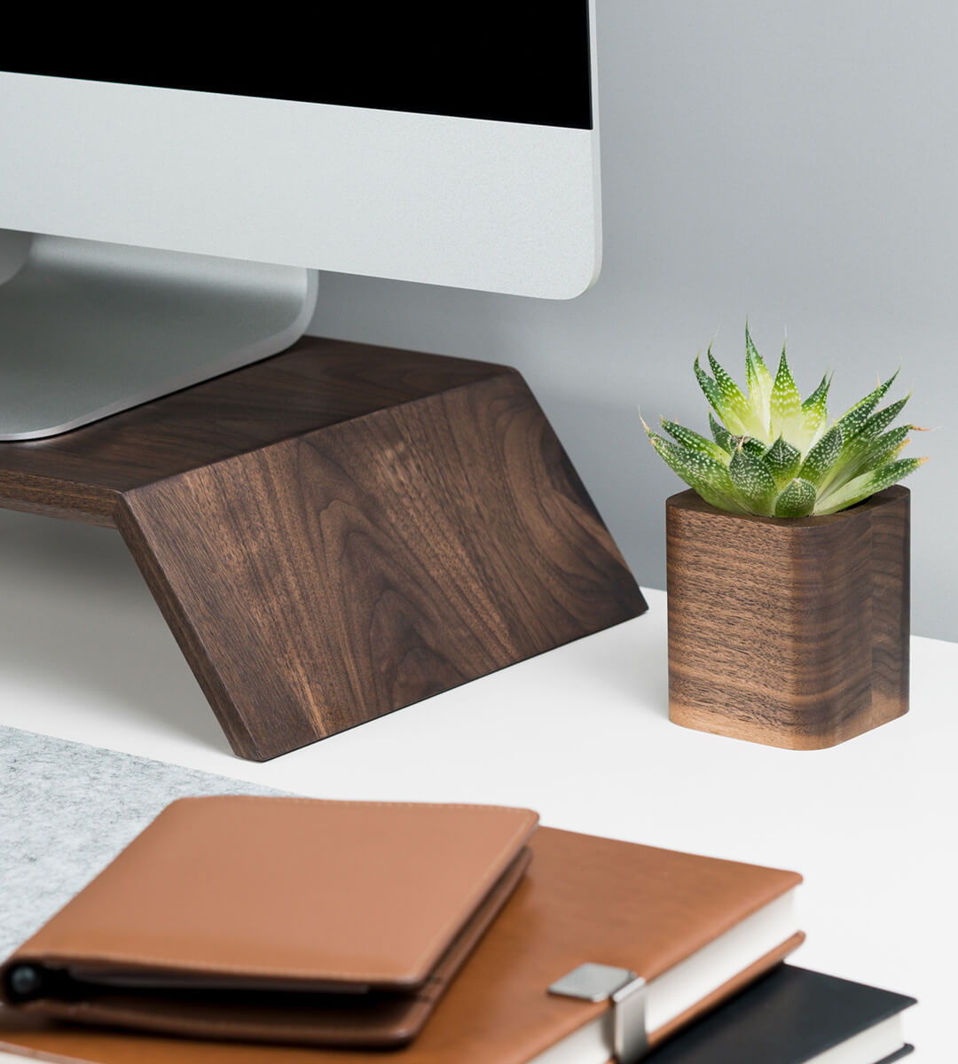 square planter walnut oakywood 04