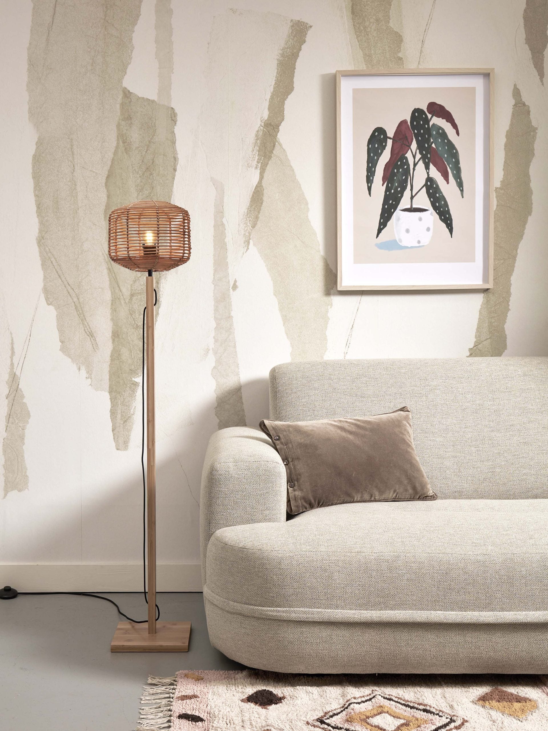 Floor Lamp - TANAMI - Bamboo