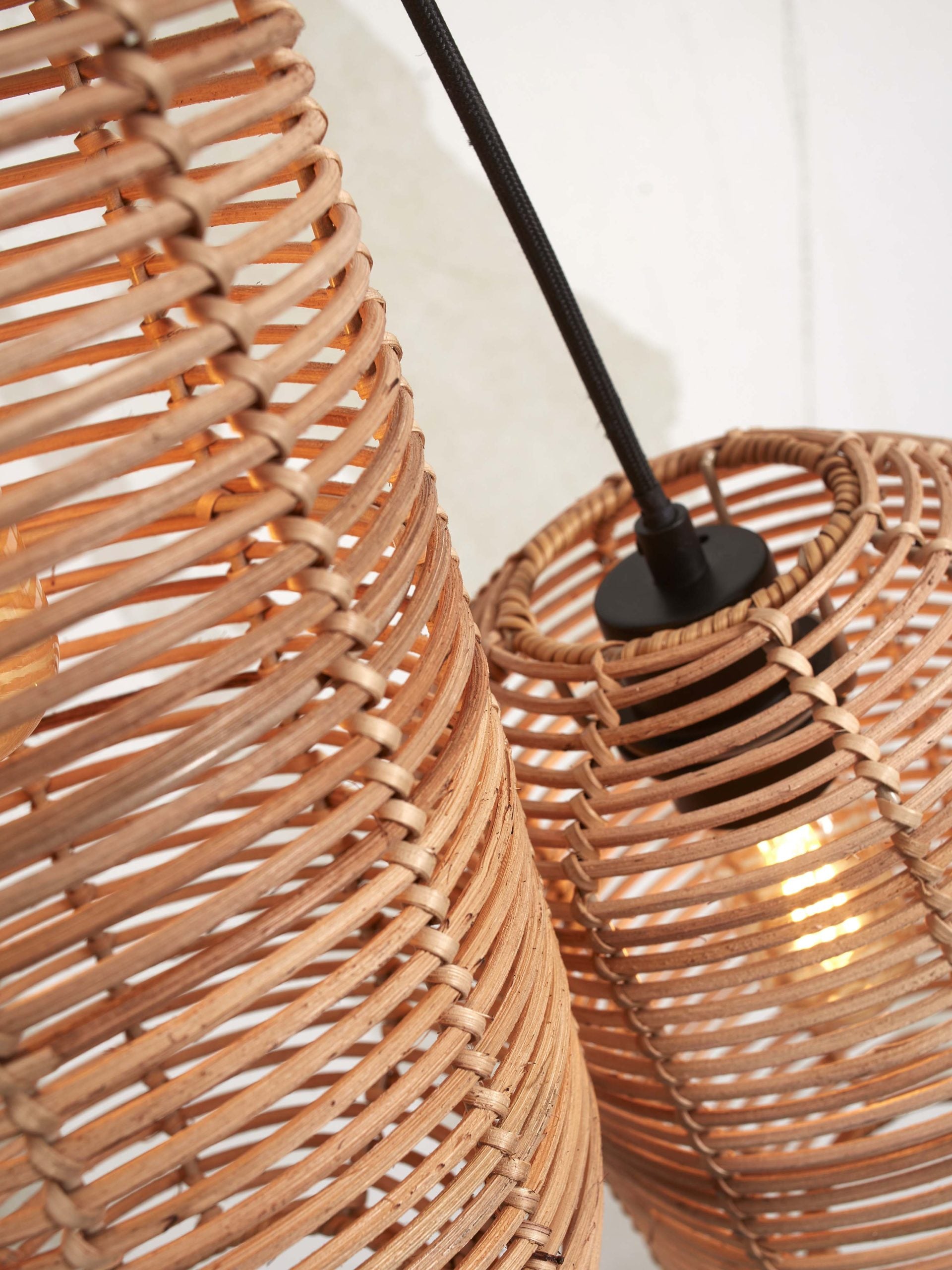 Hanging Lamp - TANAMI - Rattan / 3-Shade
