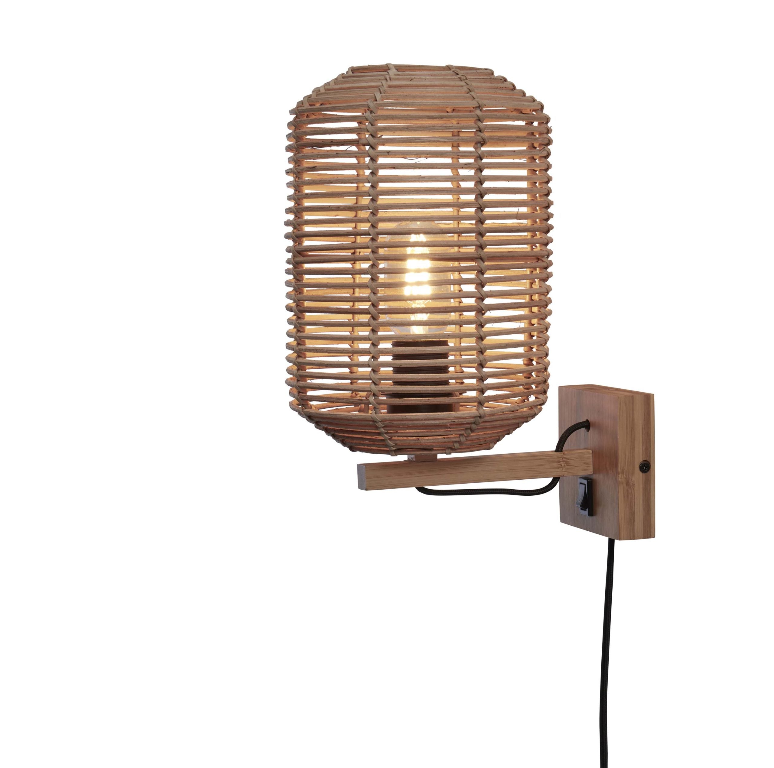 Wall Lamp - TANAMI - Rattan - Tube