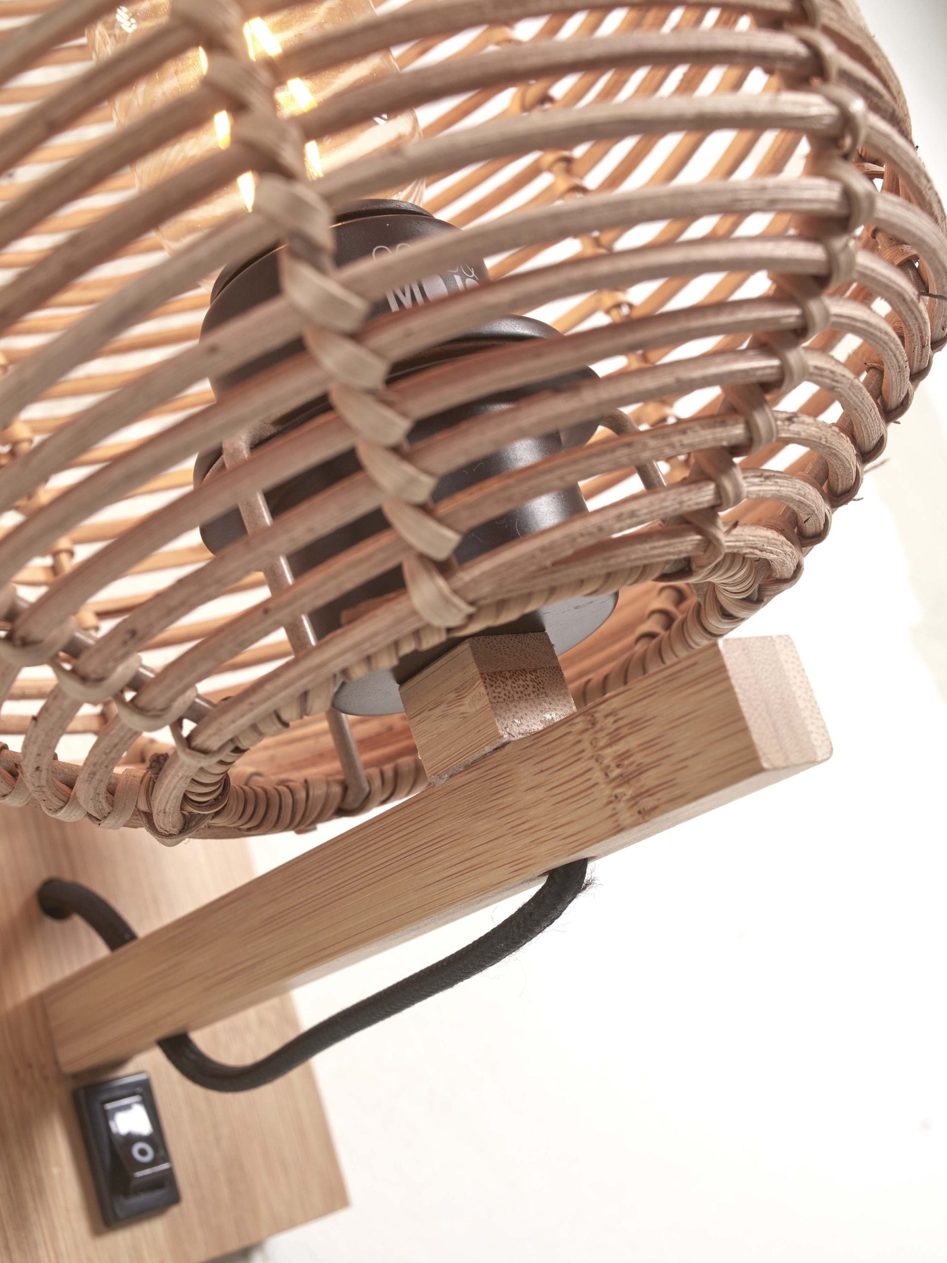 Wall Lamp - TANAMI - Rattan - Tube