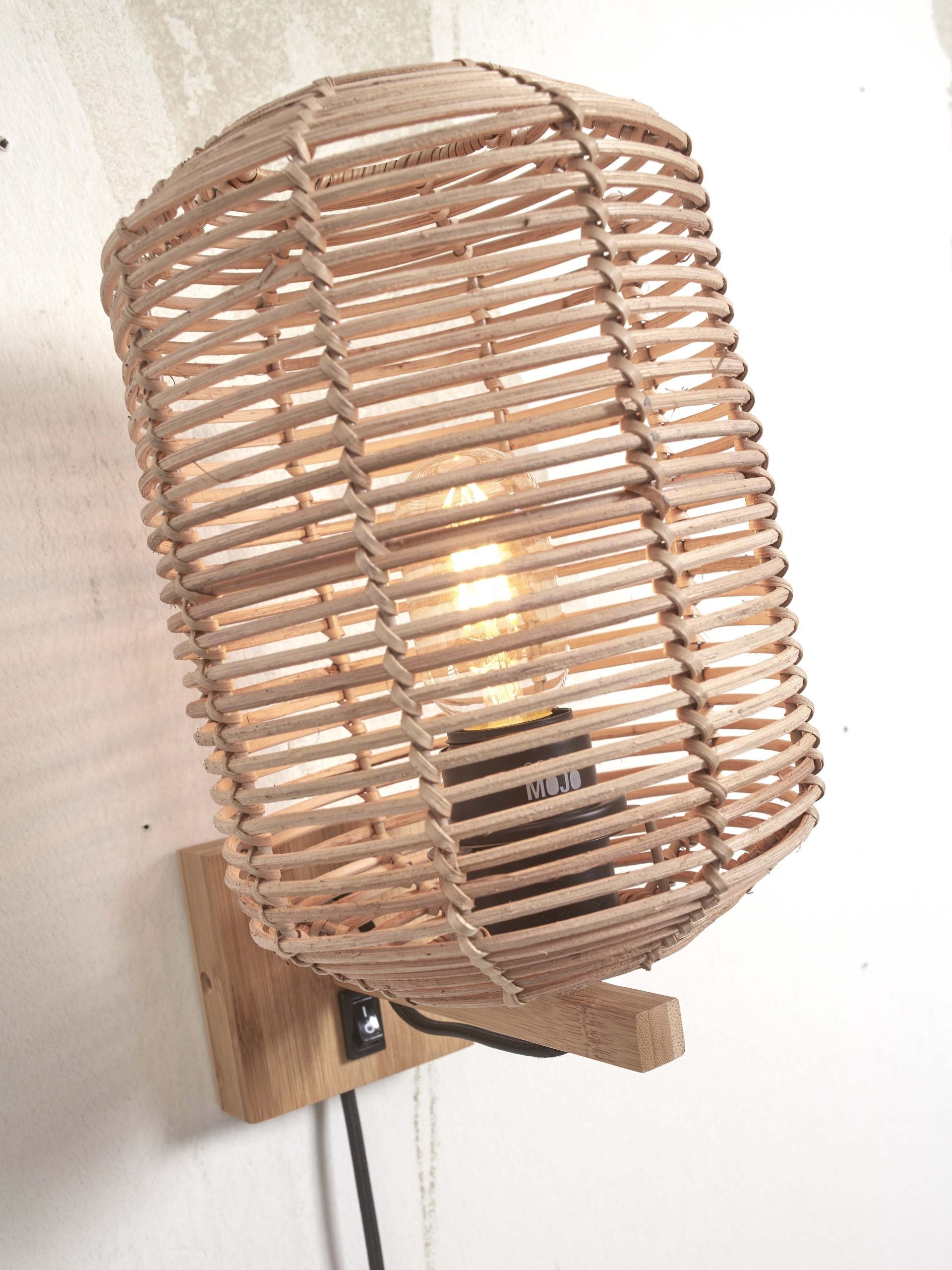 Wall Lamp - TANAMI - Rattan - Tube