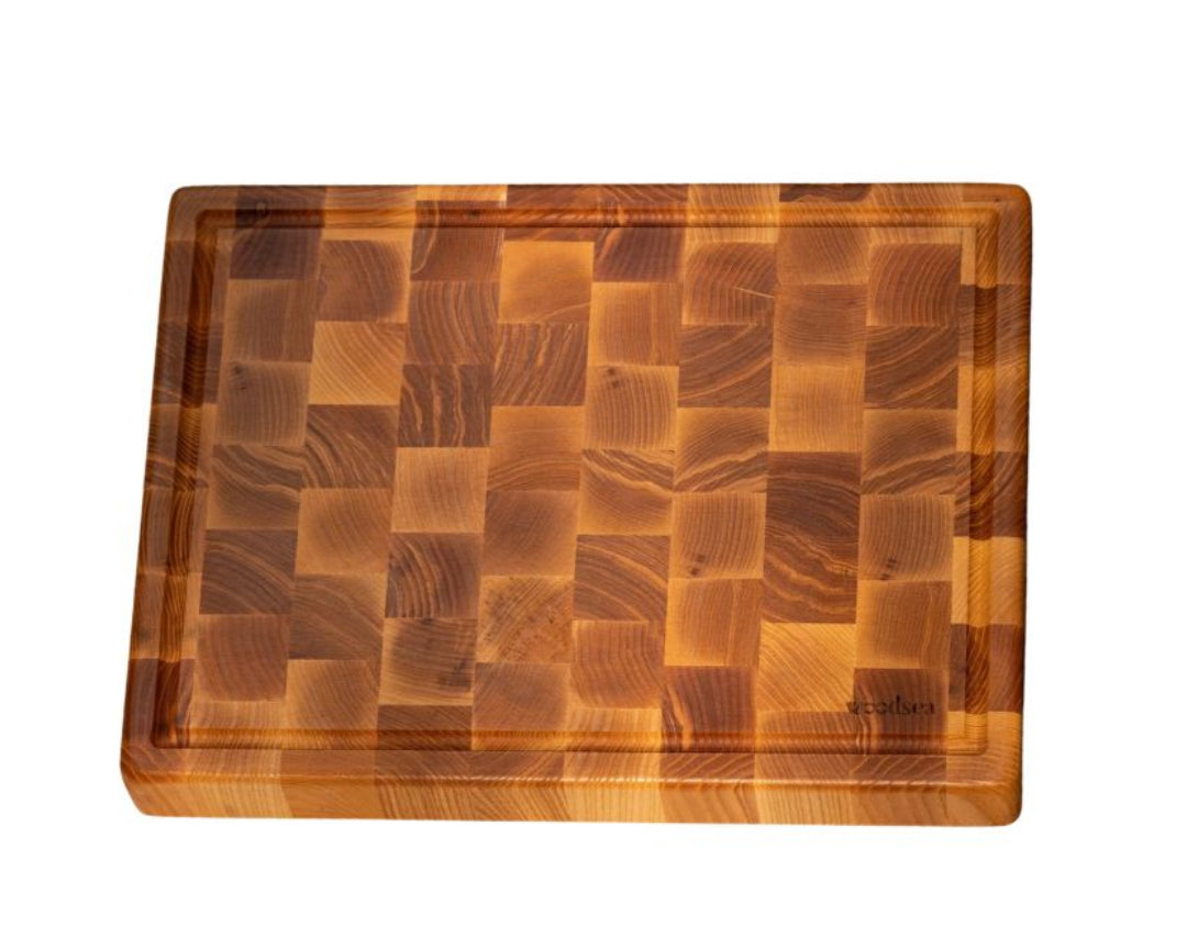 Woodstone End-grain Cutting Board - Ash