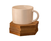 Hexagon Coasters - Oak - Set of 4