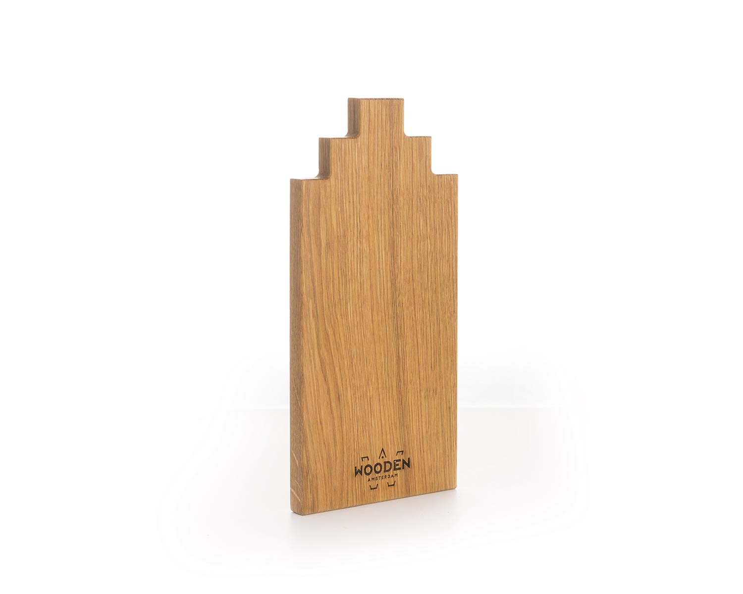 amsterdam canal house serving board in oak wood 30cm