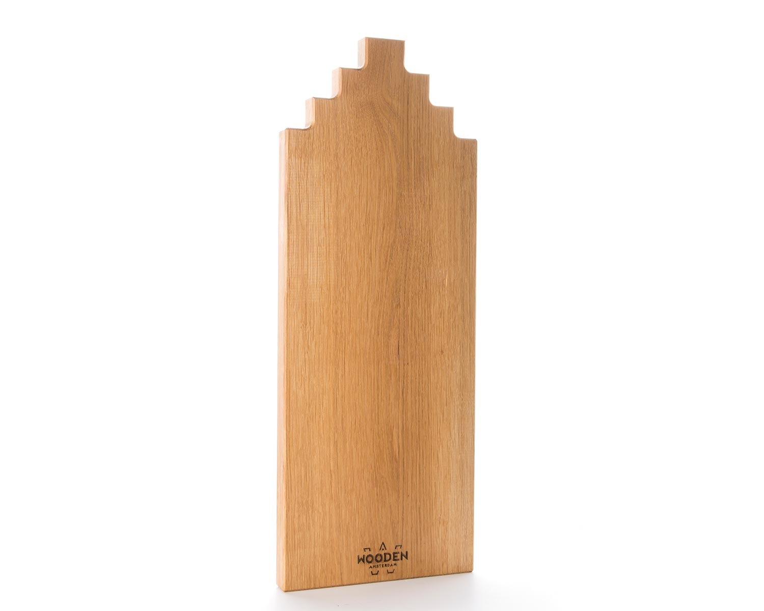 amsterdam canal house serving board in oak wood 50cm