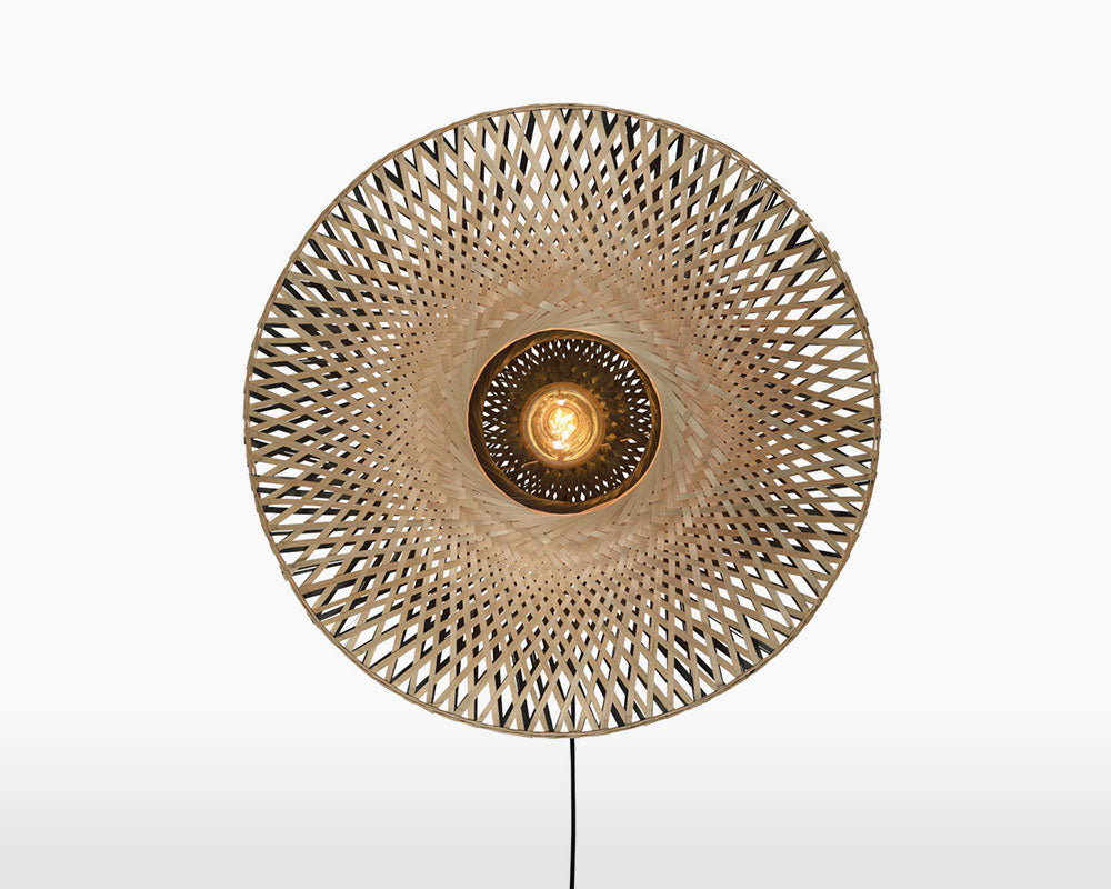 Wall Lamp - KALIMANTAN - Bamboo - Round