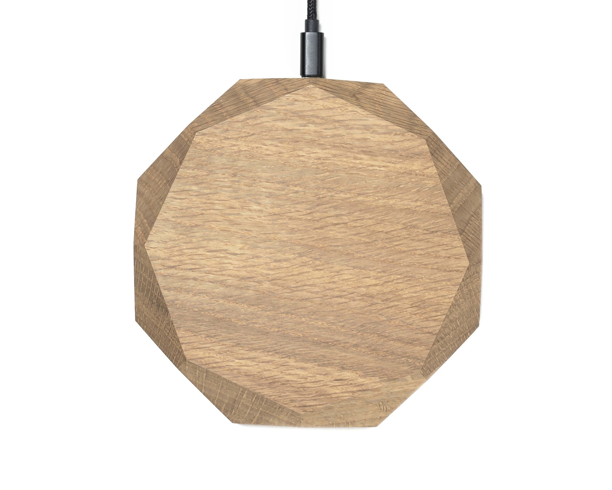 wireless charger geometric oak oakywood 2