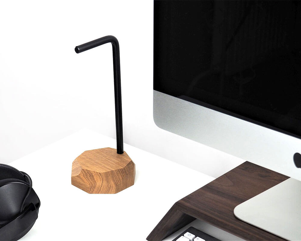 wooden headphone stand oakywood oak wood natural gadget on webshop wooden amsterdam.jpg