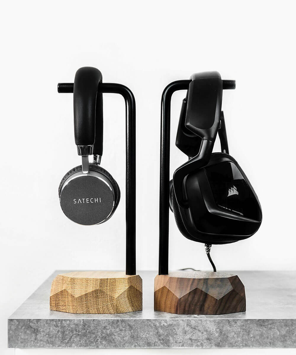 wooden headphone stands oakywood oak walnut set accessory on webshop wooden amsterdam.jpg