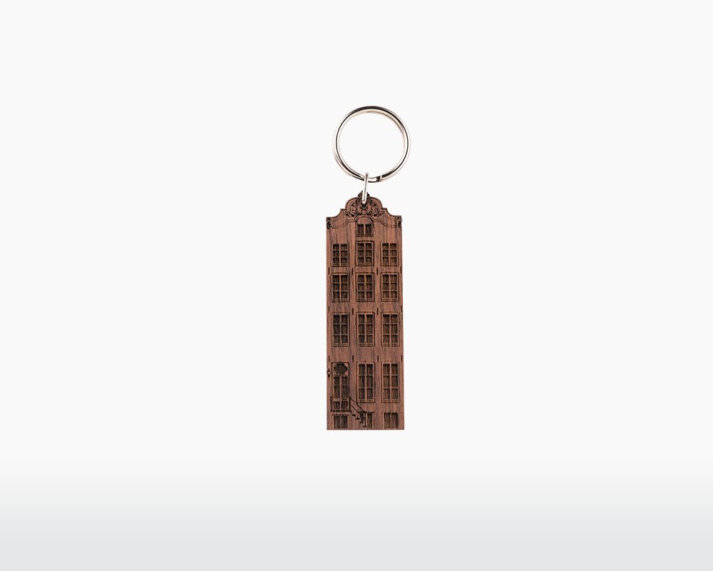 wooden keychain amsterdam amstel walnut wood canal house dutch holland on webshop wooden amsterdam.jpg.jpg