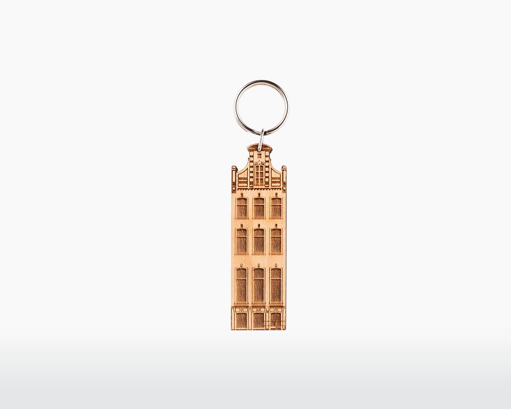 wooden keychain amsterdam keizersgracht maple wood dutch history canal house on webshop wooden amsterdam.jpg.jpg