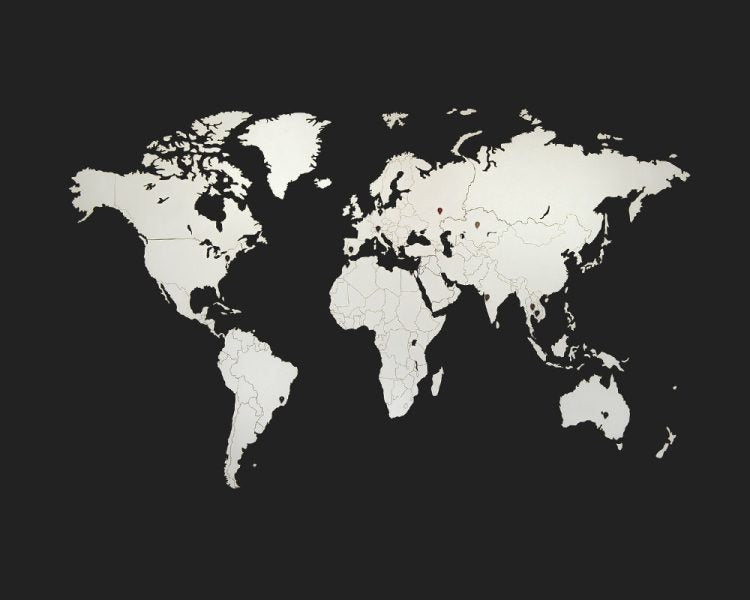 Wooden World Map - DIY - HDF