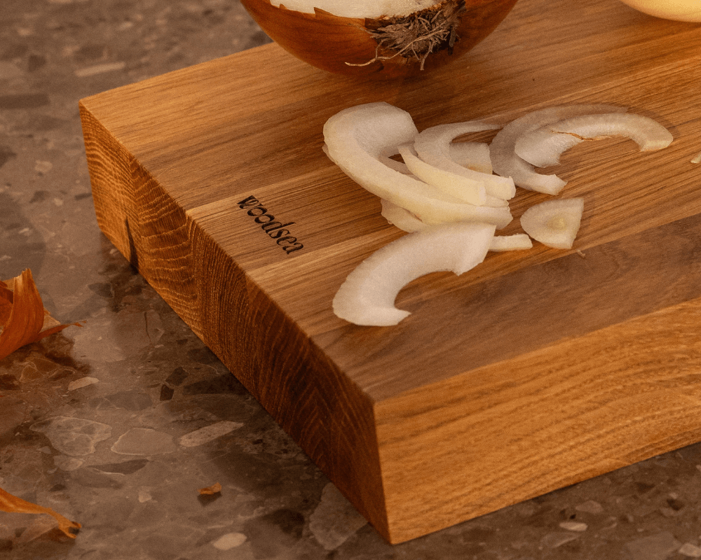 woodsea cutting board block oak medium 33 22 4 5 cm close up