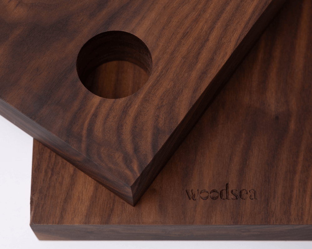 woodsea cutting board block walnut medium set 33 22 4 5 cm close up