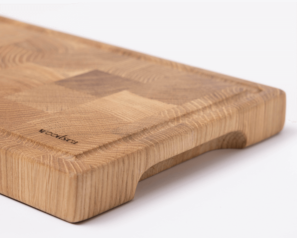 woodsea cutting board woodstone rectangular oak small close up
