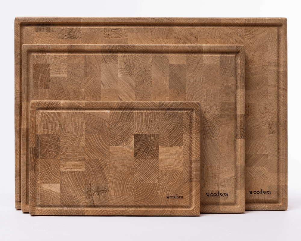 woodsea cutting board woodstone rectangular oak small medium large set