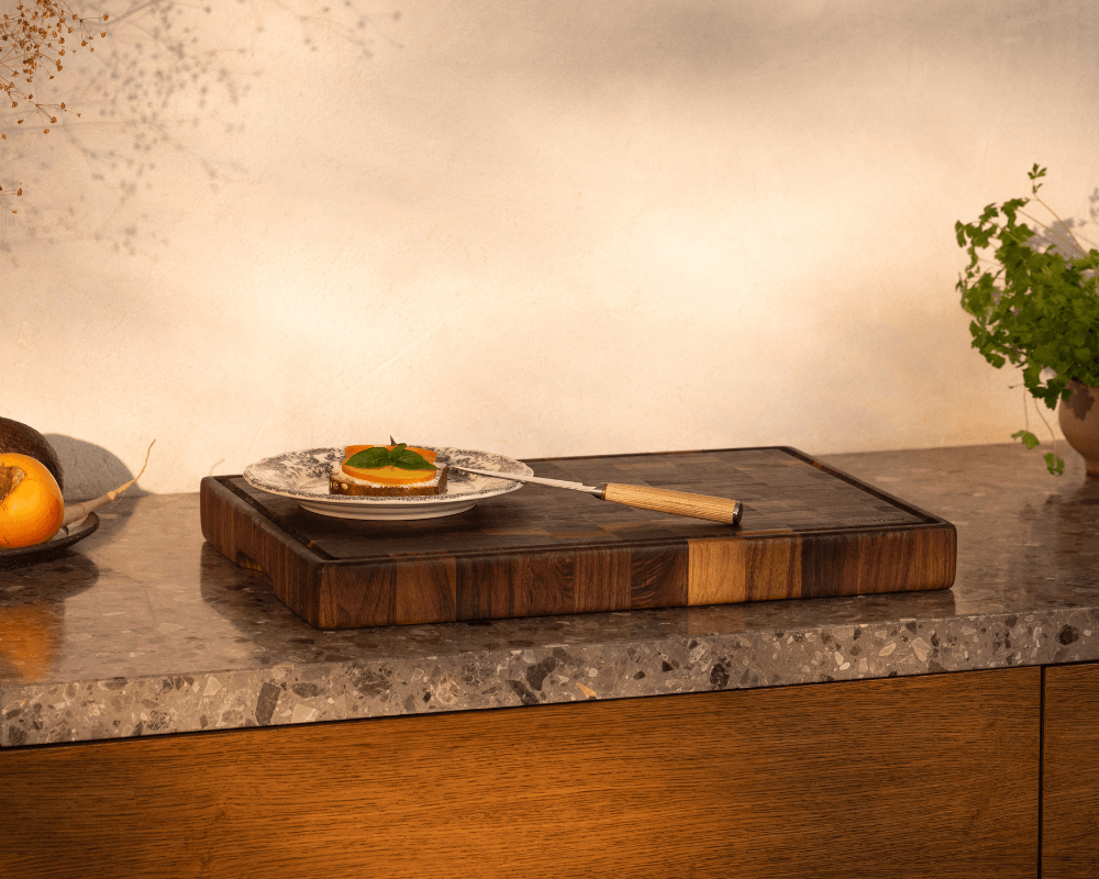 woodsea cutting board woodstone rectangular walnut small lifestyle