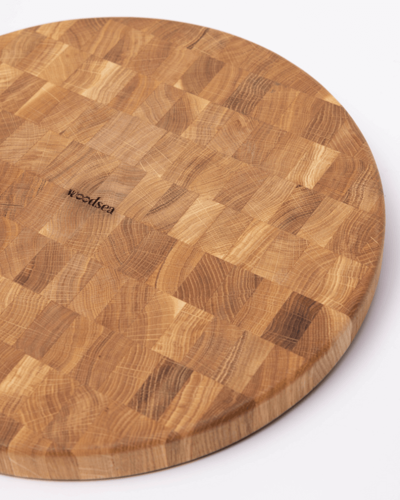 woodsea cutting board woodstone round oak 42 3 5 cm bottom 2