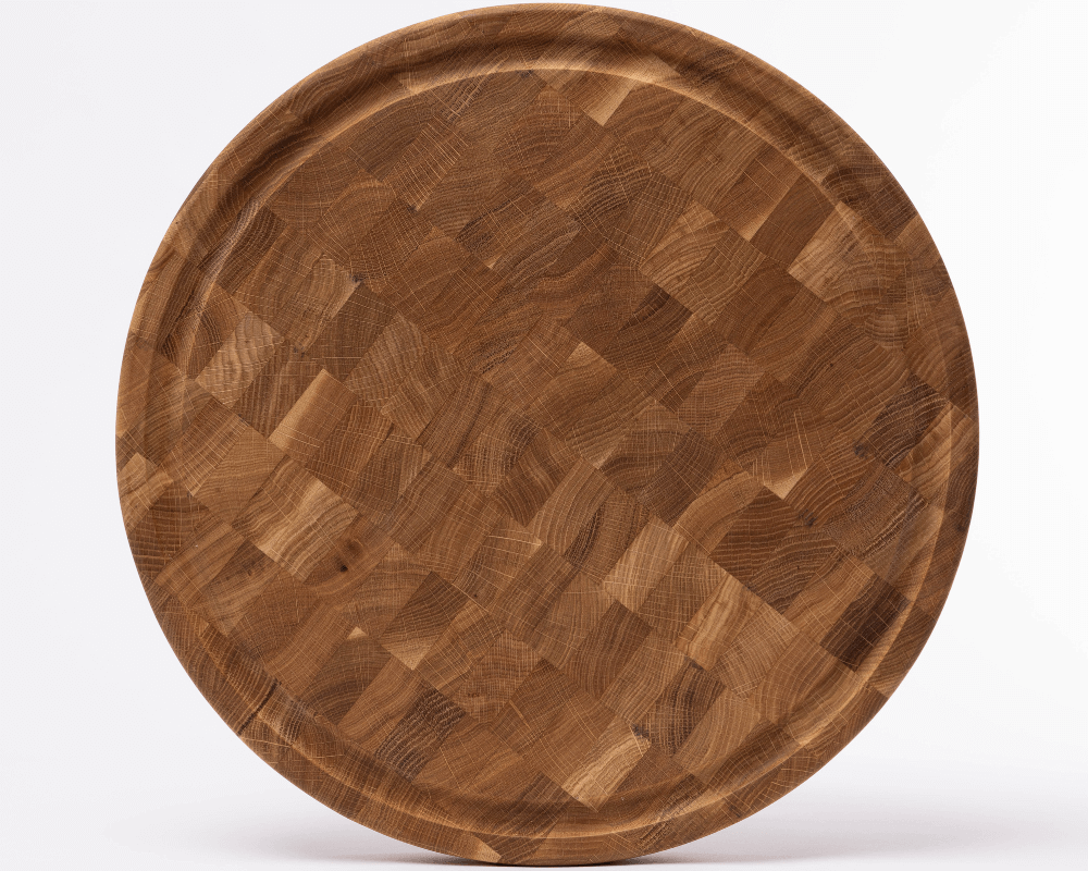 woodsea cutting board woodstone round oak 42 3 5 cm
