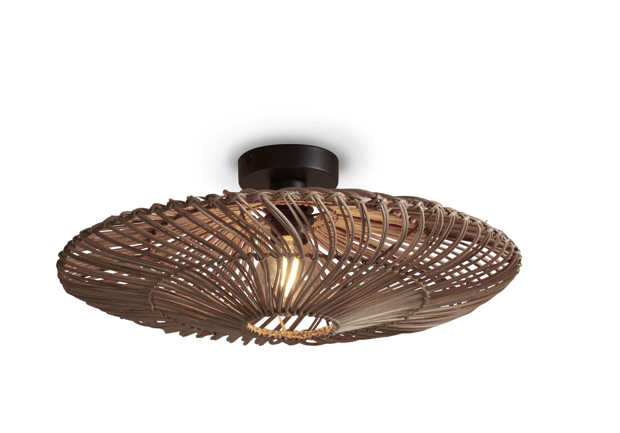 Ceiling Lamp - ZANZIBAR - Rattan / Flat