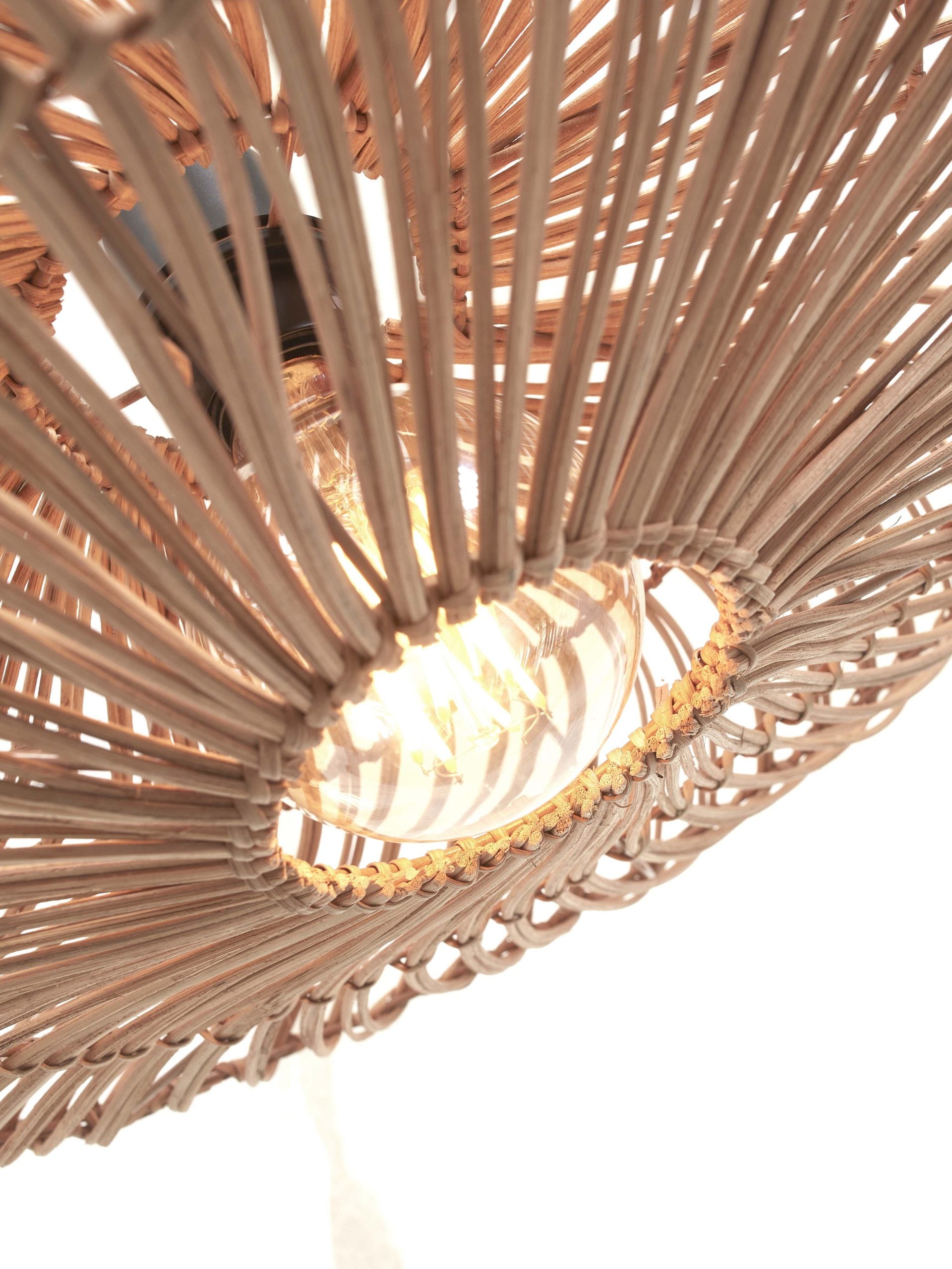 Ceiling Lamp - ZANZIBAR - Rattan / Flat