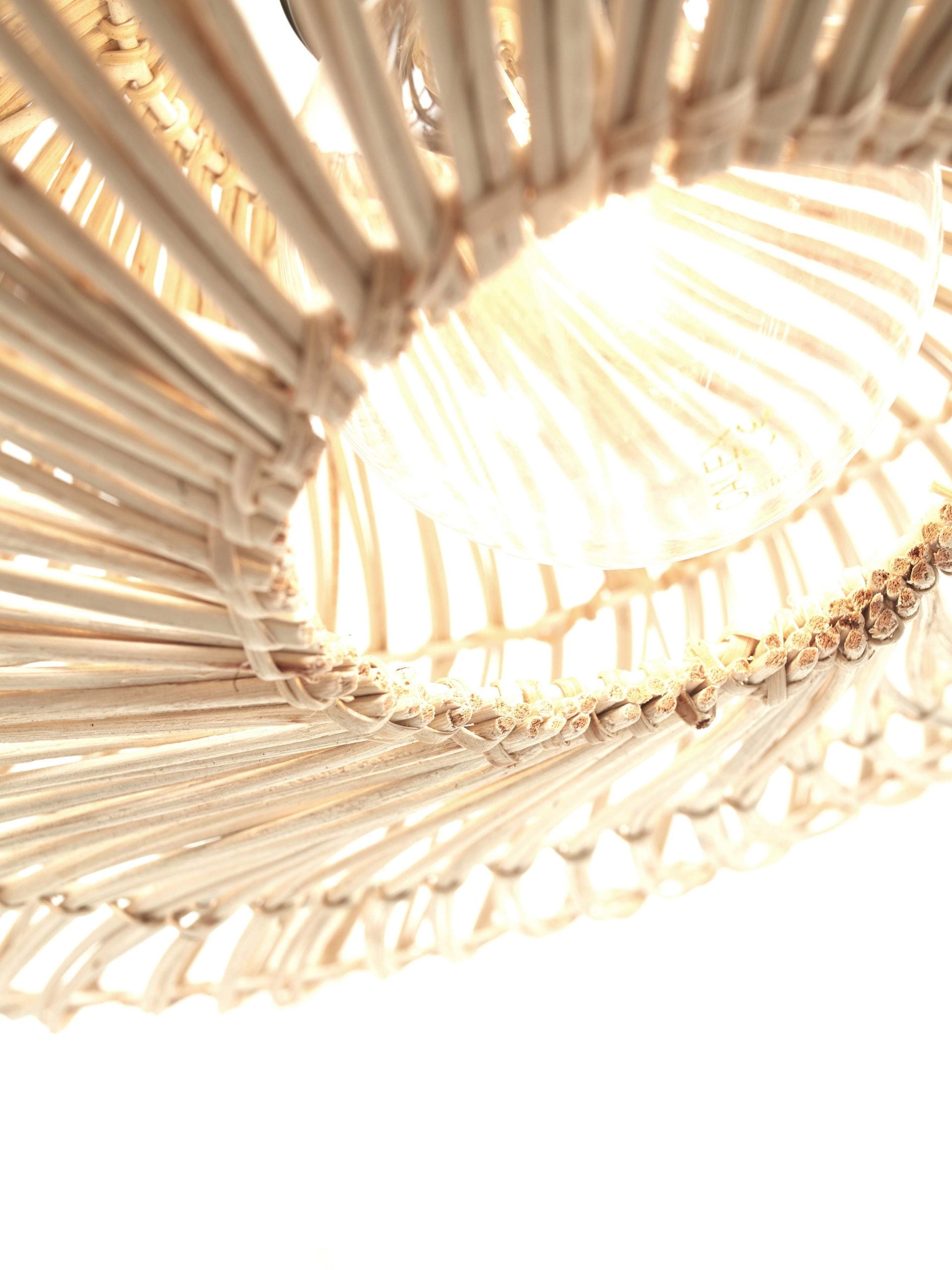 Ceiling Lamp - ZANZIBAR - Rattan / Flat