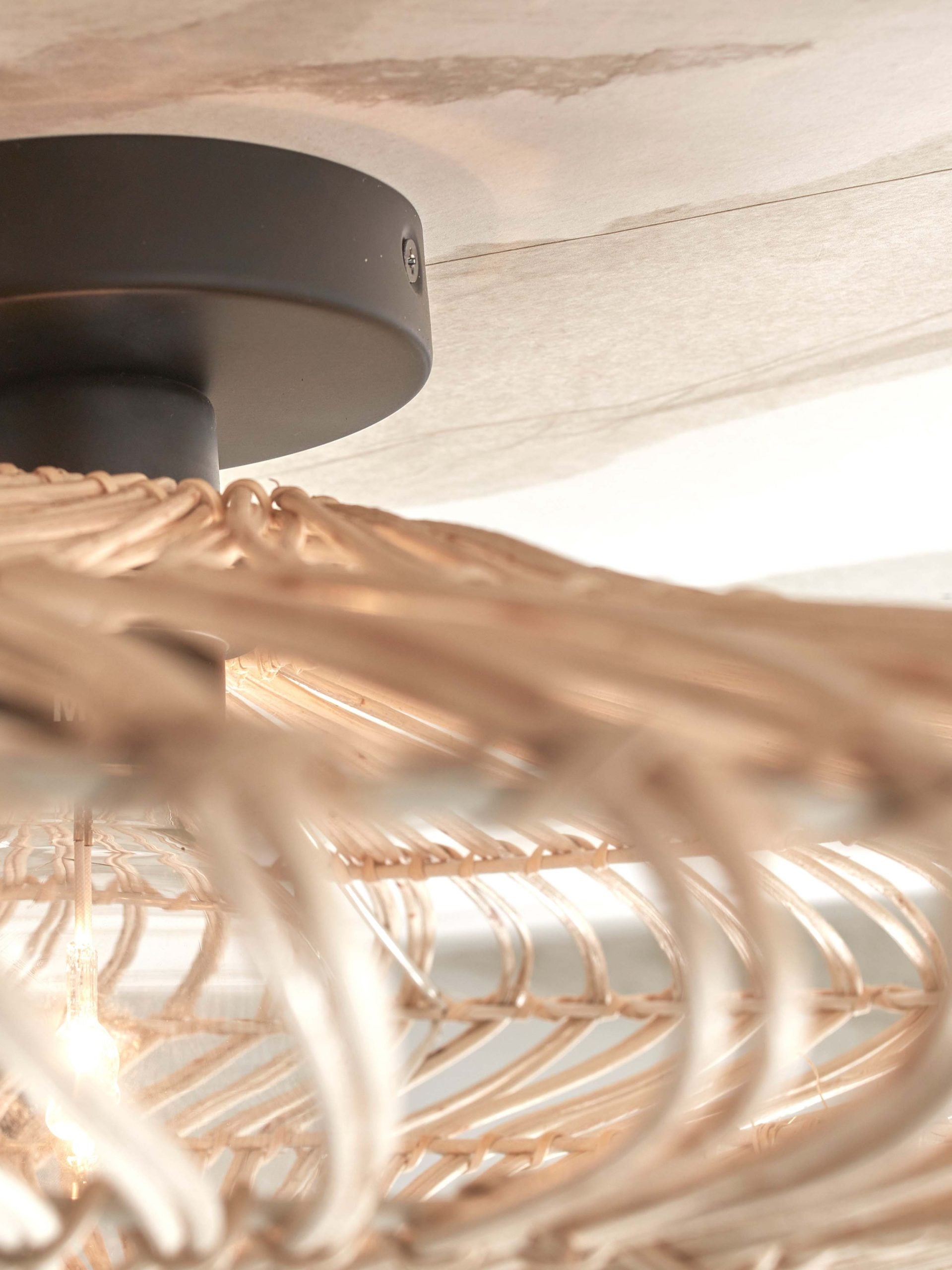 Ceiling Lamp - ZANZIBAR - Rattan / Flat