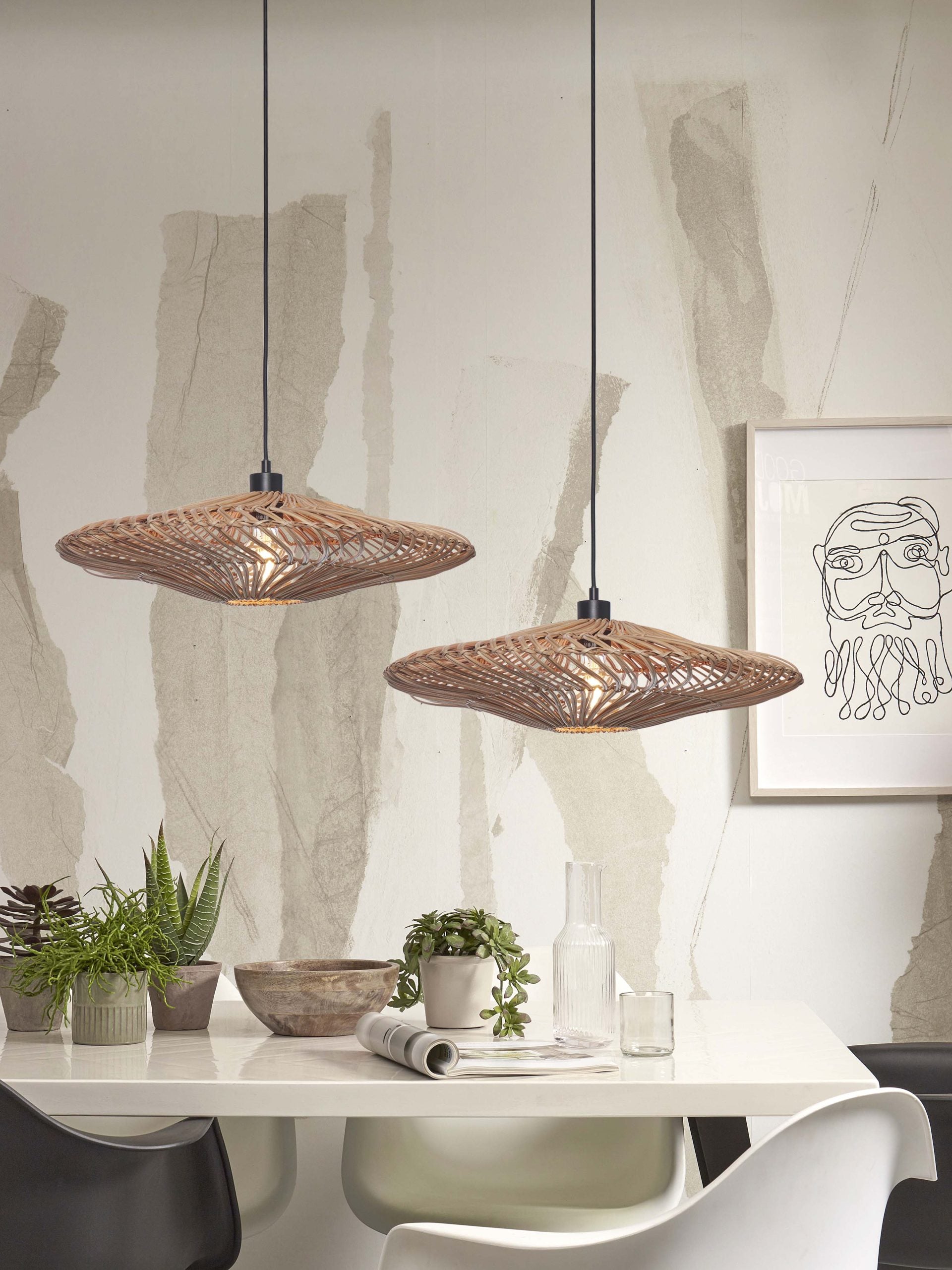 Hanging Lamp - ZANZIBAR - Rattan / Flat