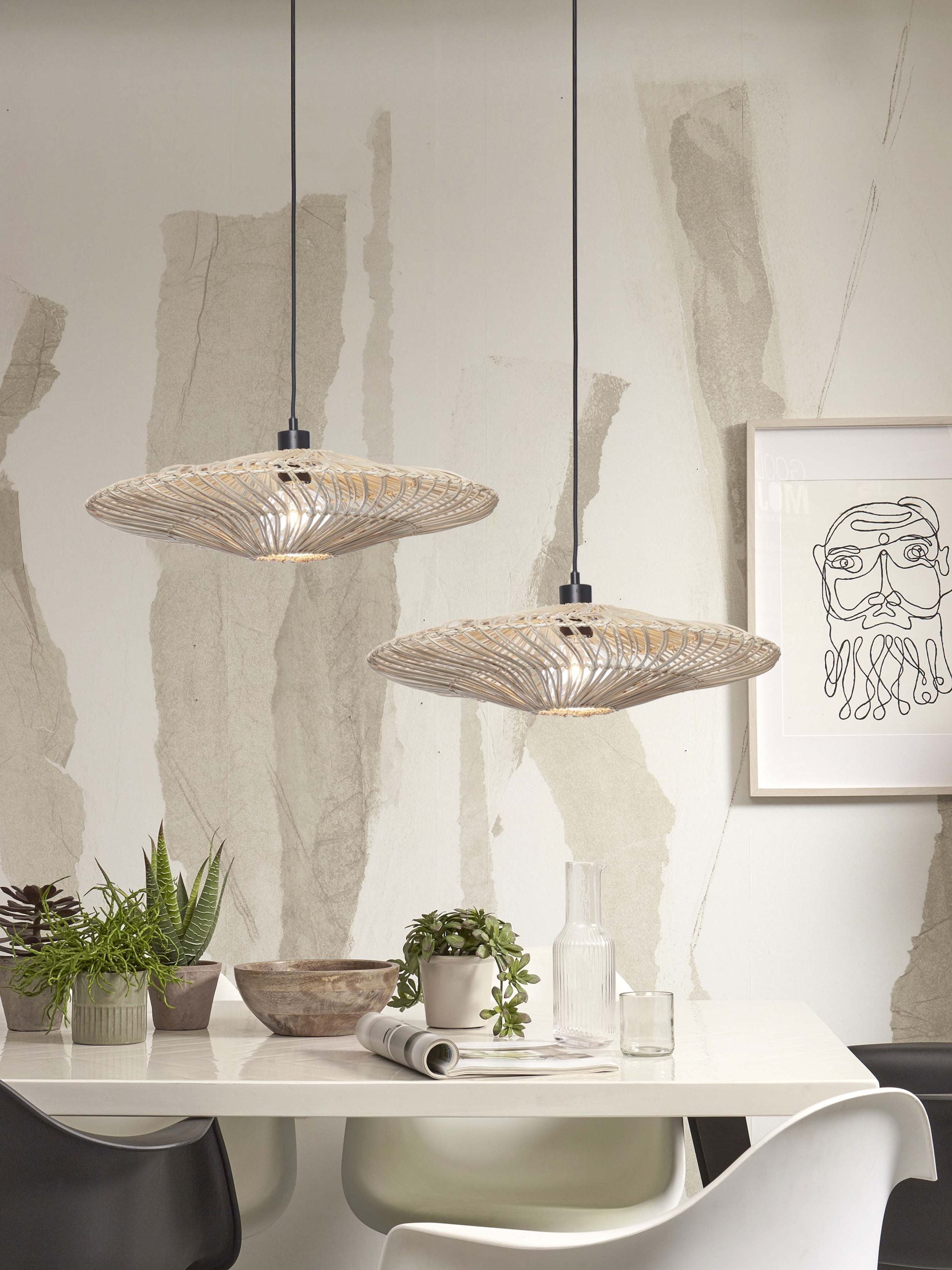 Hanging Lamp - ZANZIBAR - Rattan / Flat